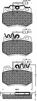 Brake Pad Set, disc brake (10217)