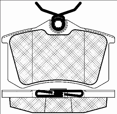 Brake Pad Set, disc brake (10976)