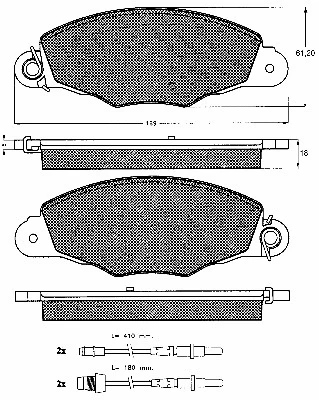 Brake Pad Set, disc brake (10549)
