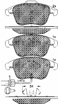 Brake Pad Set, disc brake (10903)