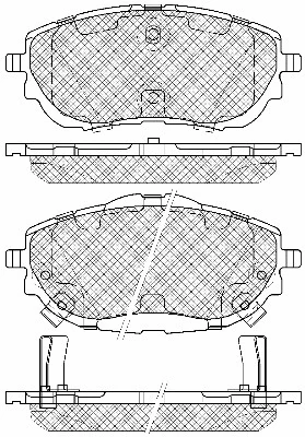 Brake Pad Set, disc brake (20095)