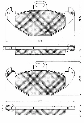 Brake Pad Set, disc brake (10636)