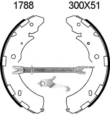Brake Shoe Set (06620X)