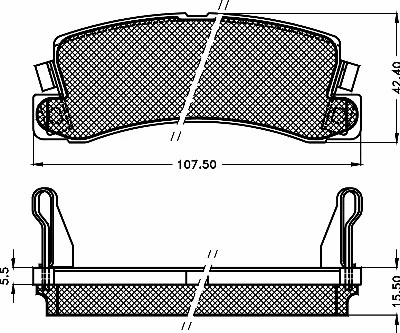 Brake Pad Set, disc brake (10468)