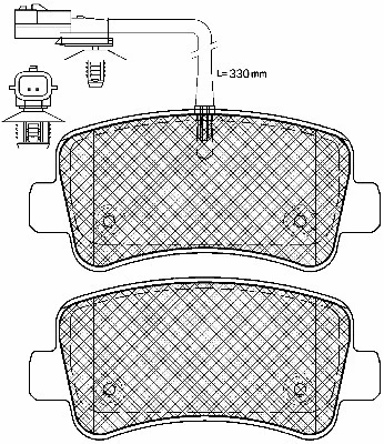 Brake Pad Set, disc brake (10980)