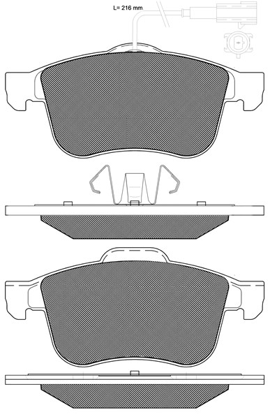Brake Pad Set, disc brake (20317)