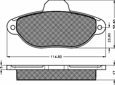 Brake Pad Set, disc brake (10359)
