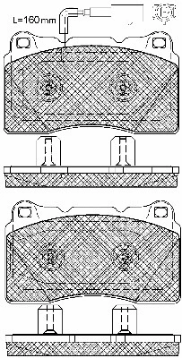 Brake Pad Set, disc brake (10996)