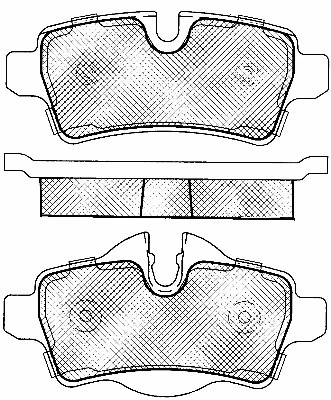 Brake Pad Set, disc brake (10955)
