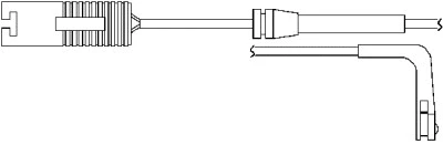 Warning Contact, brake pad wear (09014)