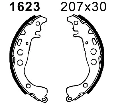 Brake Shoe Set (01623)