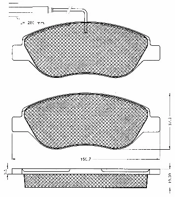 Brake Pad Set, disc brake (10569)