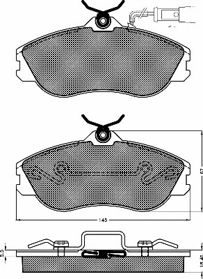 Brake Pad Set, disc brake (10152)