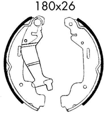 Brake Shoe Set (01650)