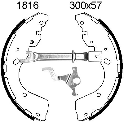Brake Shoe Set (06618X)