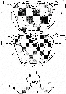 Brake Pad Set, disc brake (10899)