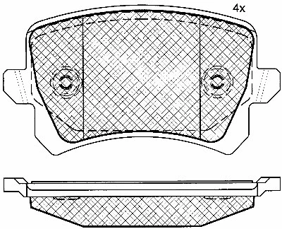 Brake Pad Set, disc brake (10858)