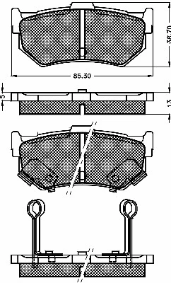 Brake Pad Set, disc brake (10464)