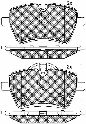 Brake Pad Set, disc brake (10888)