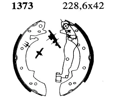Brake Shoe Set (01373)