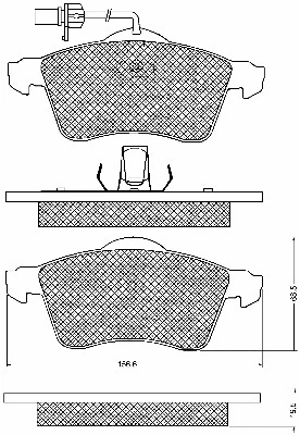 Brake Pad Set, disc brake (10743)