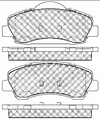 Brake Pad Set, disc brake (10969)