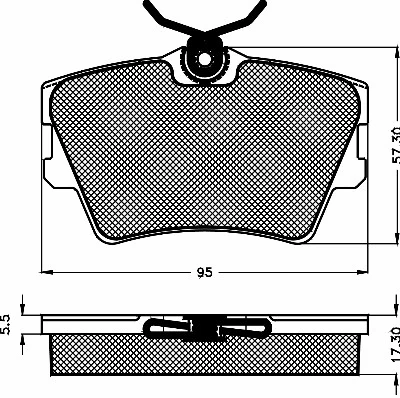 Brake Pad Set, disc brake (10516)