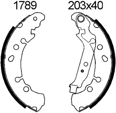 Brake Kit, drum brake (7566)