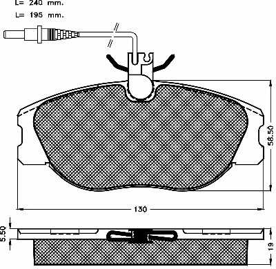 Brake Pad Set, disc brake (10133)