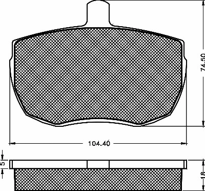 Brake Pad Set, disc brake (10292)