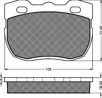 Brake Pad Set, disc brake (10159)
