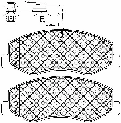 Brake Pad Set, disc brake (10981)