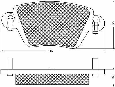 Brake Pad Set, disc brake (10724)