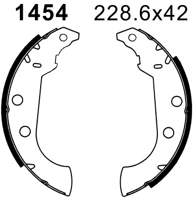 Brake Shoe Set (01454)