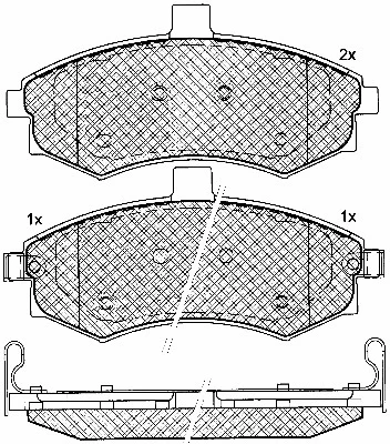 Brake Pad Set, disc brake (10762)