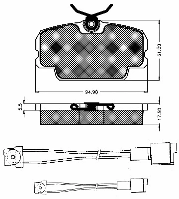 Brake Pad Set, disc brake (10238)
