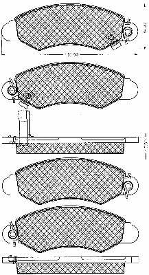 Brake Pad Set, disc brake (10838)
