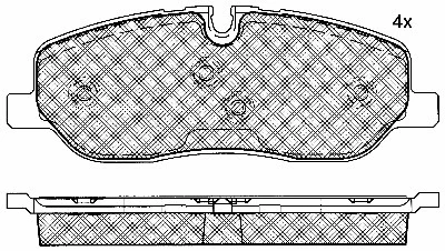 Brake Pad Set, disc brake (10885)