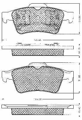 Brake Pad Set, disc brake (10635)