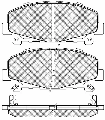 Brake Pad Set, disc brake (20040)