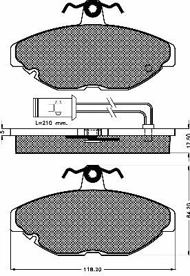 Brake Pad Set, disc brake (10220)
