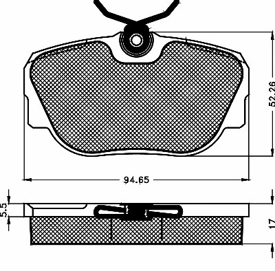 Brake Pad Set, disc brake (10138)