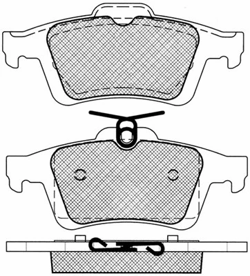 Brake Pad Set, disc brake (10843)