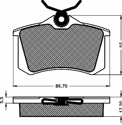 Brake Pad Set, disc brake (10480)