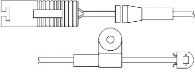 Warning Contact, brake pad wear (09010)