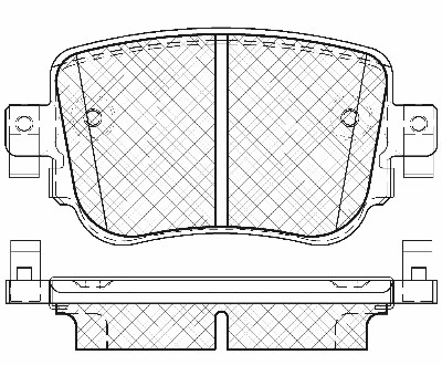 Brake Pad Set, disc brake (20127)