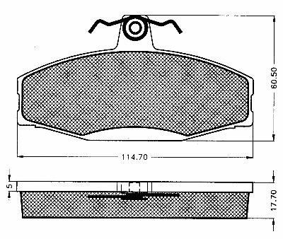 Brake Pad Set, disc brake (10422)