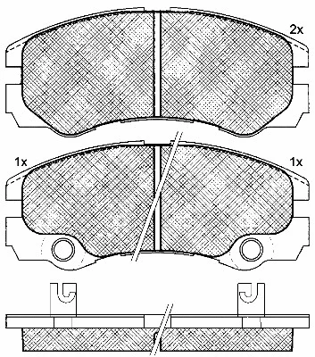 Brake Pad Set, disc brake (10951)
