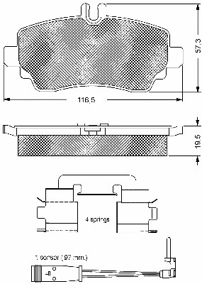 Brake Pad Set, disc brake (10663)