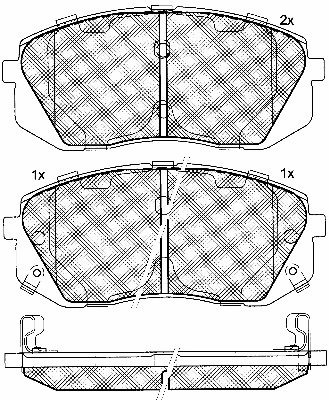 Brake Pad Set, disc brake (10864)